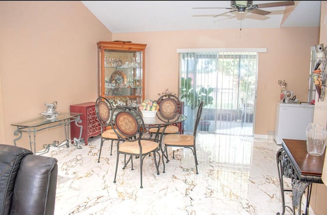 7410 Orange Crest Cir, Lakeland, FL 33810 - dining area featuring a ceiling fan