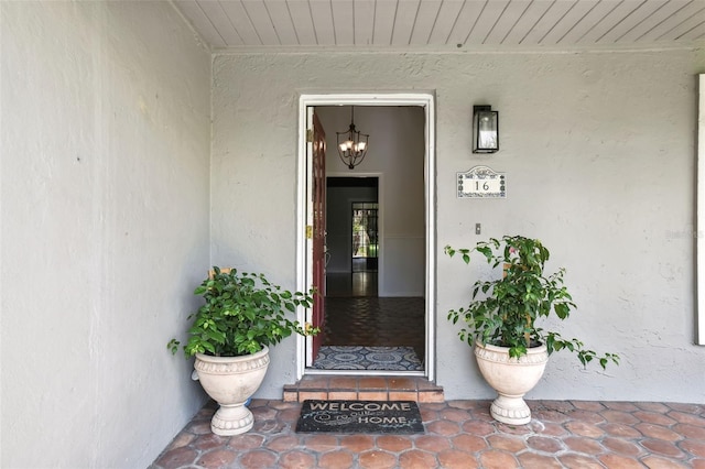 16 Pine Forest Dr, Haines City, FL 33844 - view of exterior entry featuring stucco siding
