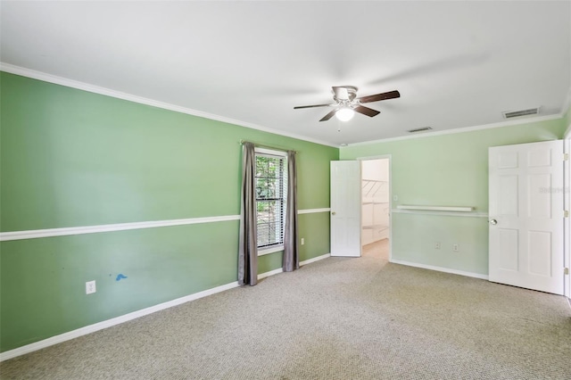 16 Pine Forest Dr, Haines City, FL 33844 - unfurnished bedroom featuring crown molding, carpet floors, and ceiling fan