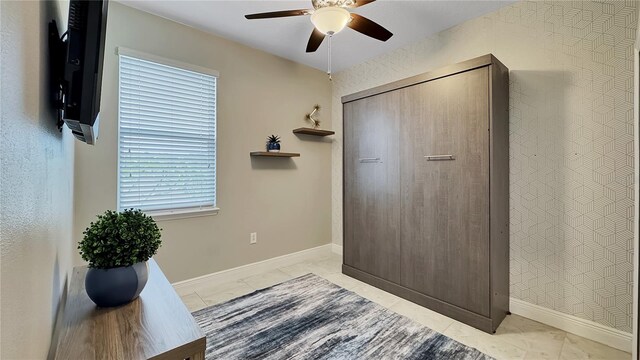 148 Whirlaway Dr, Davenport, FL 33837 - entryway with ceiling fan and baseboards