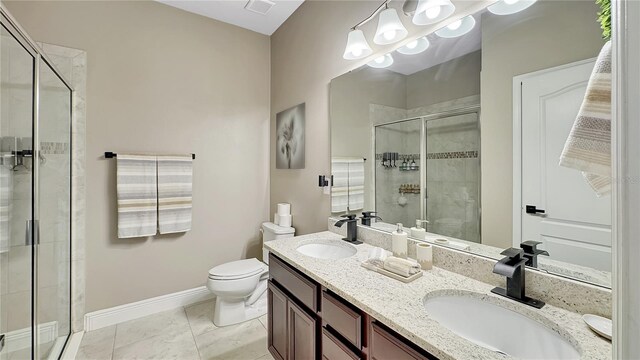 148 Whirlaway Dr, Davenport, FL 33837 - bathroom with a shower stall and double vanity
