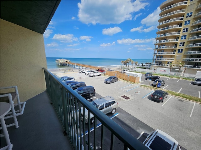 3647 S Atlantic Ave Unit 3C, Daytona Beach, FL 32118 - balcony featuring a water view