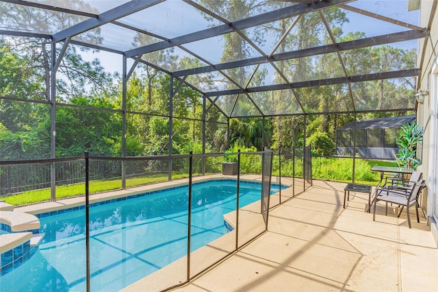 8491 Oasis Key Cv, Kissimmee, FL 34747 - view of pool featuring a patio area and a lanai