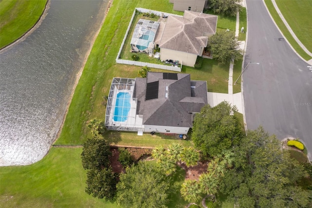 2503 Calla Lily Cv, Kissimmee, FL 34758 - aerial view of a pool and a nearby body of water