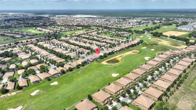 1353 Palmetto Dunes St, Davenport, FL 33836 - aerial view of property's location with nearby suburban area and a local golf course