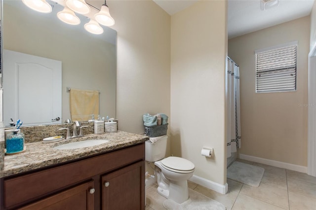 1353 Palmetto Dunes St, Davenport, FL 33836 - bathroom with vanity, tile patterned flooring, and a shower with curtain