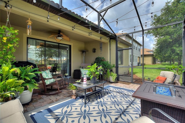 1353 Palmetto Dunes St, Davenport, FL 33836 - view of patio featuring a ceiling fan