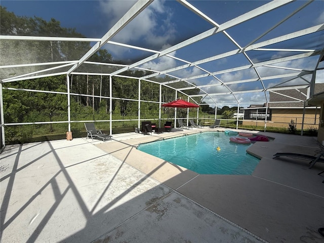 416 Sea Willow Dr, Kissimmee, FL 34743 - view of pool with a patio and a lanai