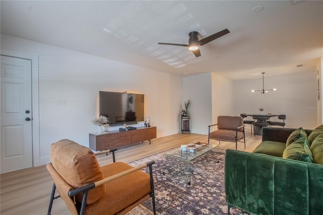 4768 Tangerine Ave Unit 4768, Winter Park, FL 32792 - living room featuring light wood-type flooring and a ceiling fan