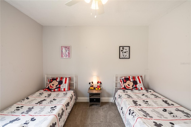 1659 Sage Creek Ct, Orlando, FL 32824 - bedroom with carpet, ceiling fan, and baseboards