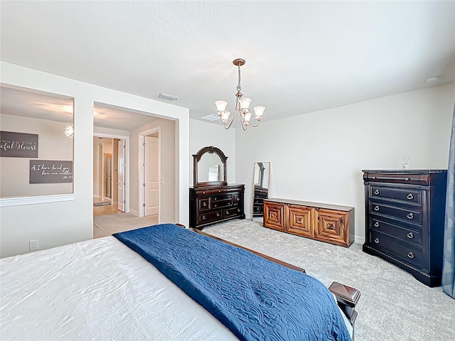 9071 Woodland Forest Rd, Orlando, FL 32836 - bedroom with carpet floors and a chandelier