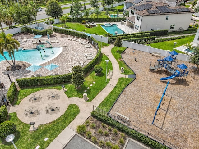 9071 Woodland Forest Rd, Orlando, FL 32836 - aerial view of a pool and a community park