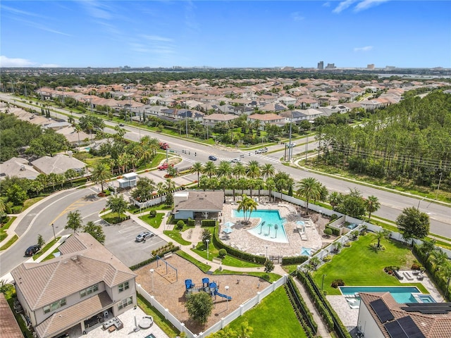 9071 Woodland Forest Rd, Orlando, FL 32836 - aerial perspective of suburban area with a pool area