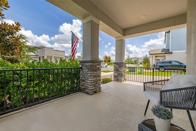 5133 Citrus Leaf Blvd, Winter Garden, FL 34787 - view of patio featuring a residential view