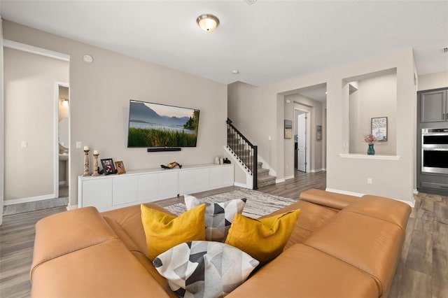 5133 Citrus Leaf Blvd, Winter Garden, FL 34787 - living room with wood finished floors and stairs