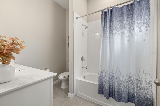 5133 Citrus Leaf Blvd, Winter Garden, FL 34787 - full bath with shower / bathtub combination with curtain, tile patterned floors, and vanity