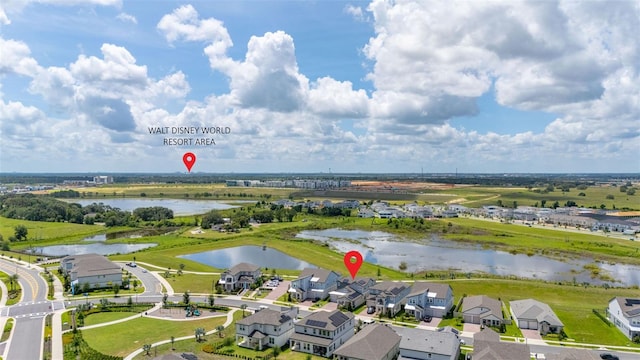 5133 Citrus Leaf Blvd, Winter Garden, FL 34787 - aerial perspective of suburban area with a large body of water
