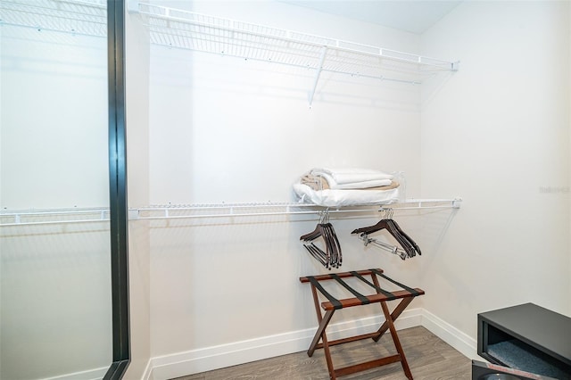 14501 Grove Resort Ave Unit 2534, Winter Garden, FL 34787 - walk in closet featuring wood finished floors