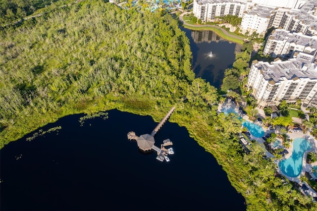 14501 Grove Resort Ave Unit 2534, Winter Garden, FL 34787 - drone / aerial view of a large body of water and apartment complex