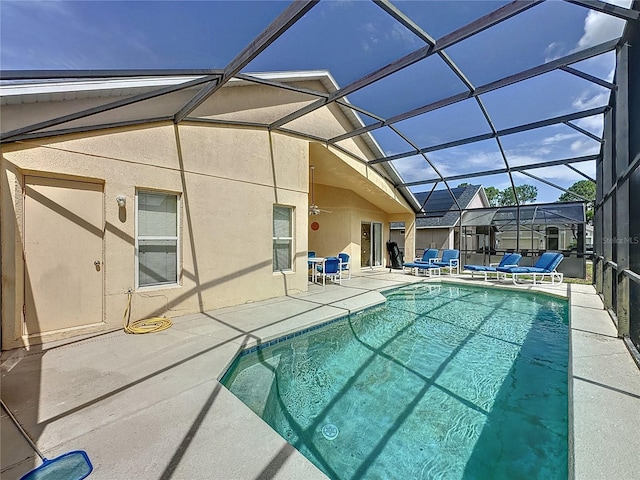 2649 Hemingway Ave, Haines City, FL 33844 - outdoor pool with a patio area and a lanai