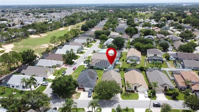 2649 Hemingway Ave, Haines City, FL 33844 - aerial view of property's location with nearby suburban area and a golf course