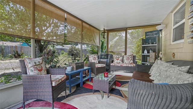 505 Oak Dr, Tavares, FL 32778 - sunroom / solarium featuring an outdoor living space