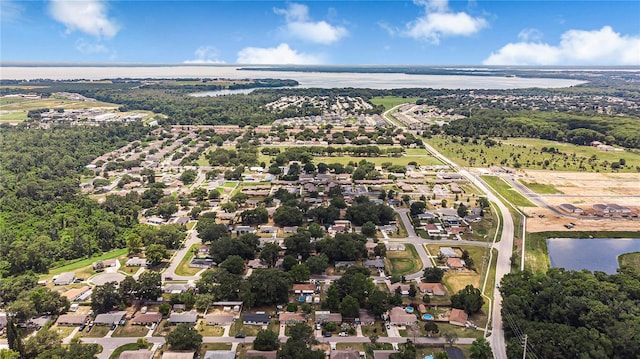 505 Oak Dr, Tavares, FL 32778 - aerial view of property's location with a large body of water