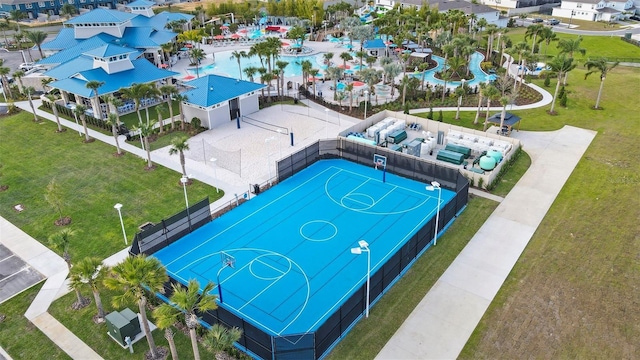 2161 Lelani Cir, Davenport, FL 33897 - aerial view of a pool area