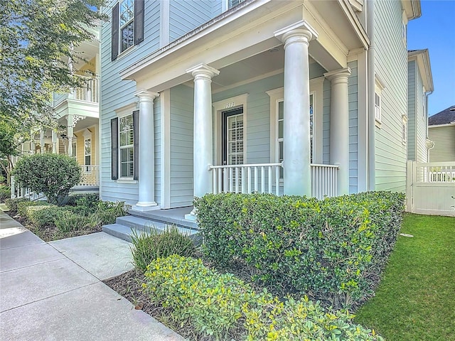 1513 Resolute St, Celebration, FL 34747 - view of exterior entry featuring a porch