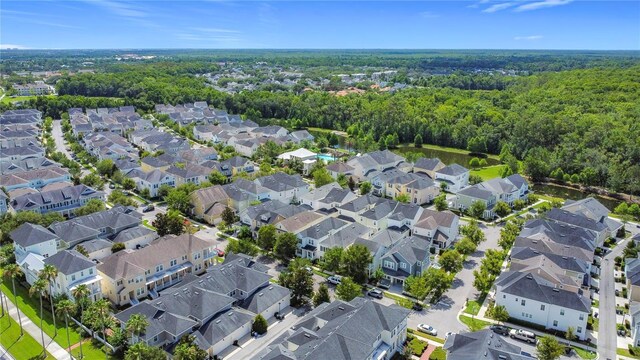 1513 Resolute St, Celebration, FL 34747 - aerial view of property and surrounding area with nearby suburban area