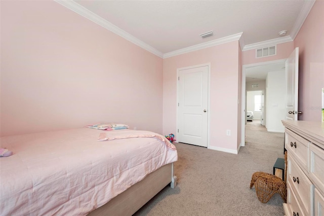 3255 Hilltop Cir, Bradenton, FL 34211 - bedroom with ornamental molding and light colored carpet