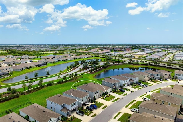3255 Hilltop Cir, Bradenton, FL 34211 - aerial view of residential area with a large body of water