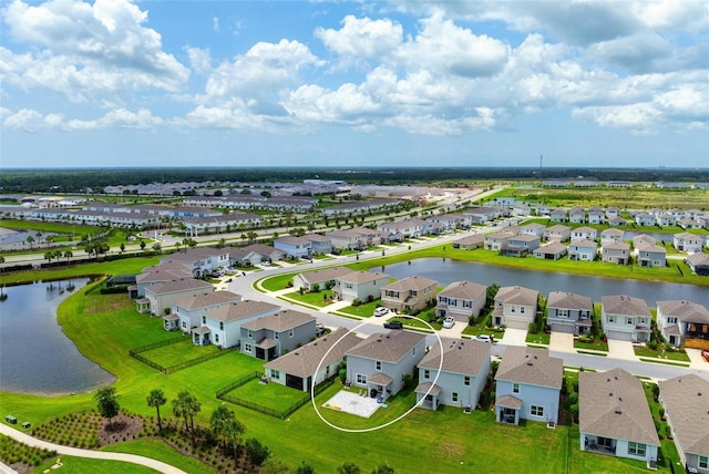 3255 Hilltop Cir, Bradenton, FL 34211 - aerial perspective of suburban area with a large body of water