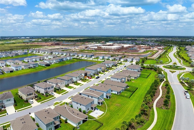3255 Hilltop Cir, Bradenton, FL 34211 - aerial view of residential area with a nearby body of water