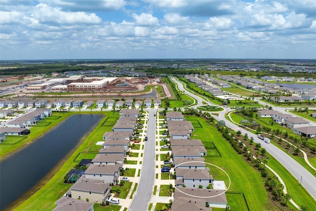 3255 Hilltop Cir, Bradenton, FL 34211 - aerial perspective of suburban area with a large body of water