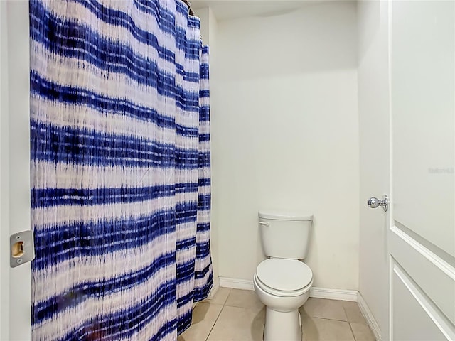 209 Willow Bend Dr, Davenport, FL 33897 - bathroom with tile patterned flooring and a shower with shower curtain