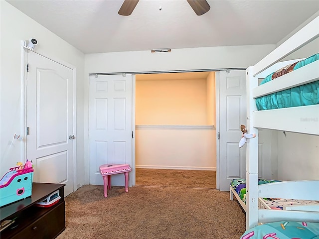 209 Willow Bend Dr, Davenport, FL 33897 - bedroom featuring carpet floors, a ceiling fan, and a closet