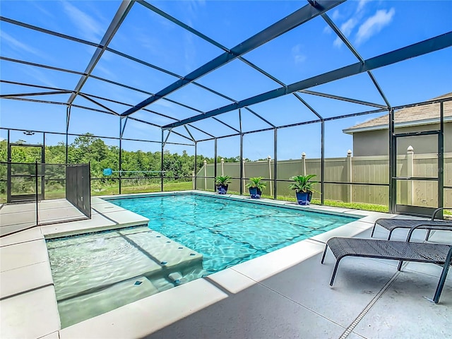 209 Willow Bend Dr, Davenport, FL 33897 - view of pool featuring a patio and a lanai