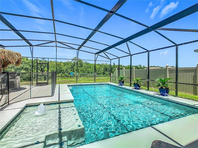 209 Willow Bend Dr, Davenport, FL 33897 - view of pool with a patio area and glass enclosure