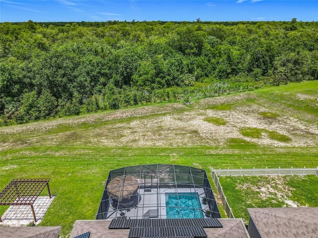 209 Willow Bend Dr, Davenport, FL 33897 - drone / aerial view of a forest and a pool area