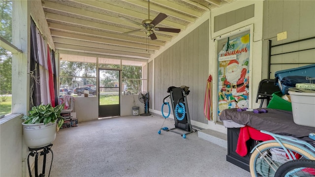 1431 Jack Calhoun Dr, Kissimmee, FL 34741 - workout room with ceiling fan