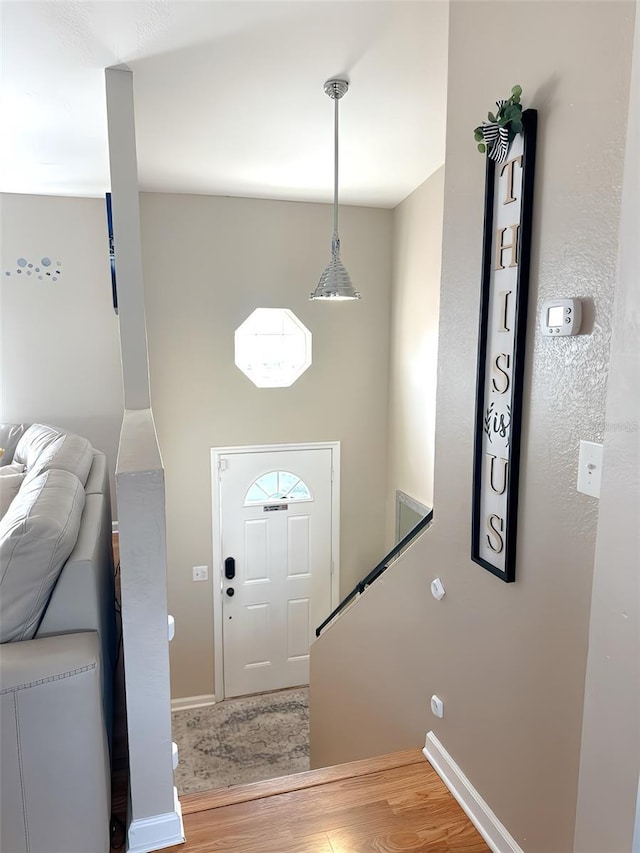 4151 Nelson Rd, Lake Wales, FL 33898 - foyer entrance with wood finished floors and baseboards