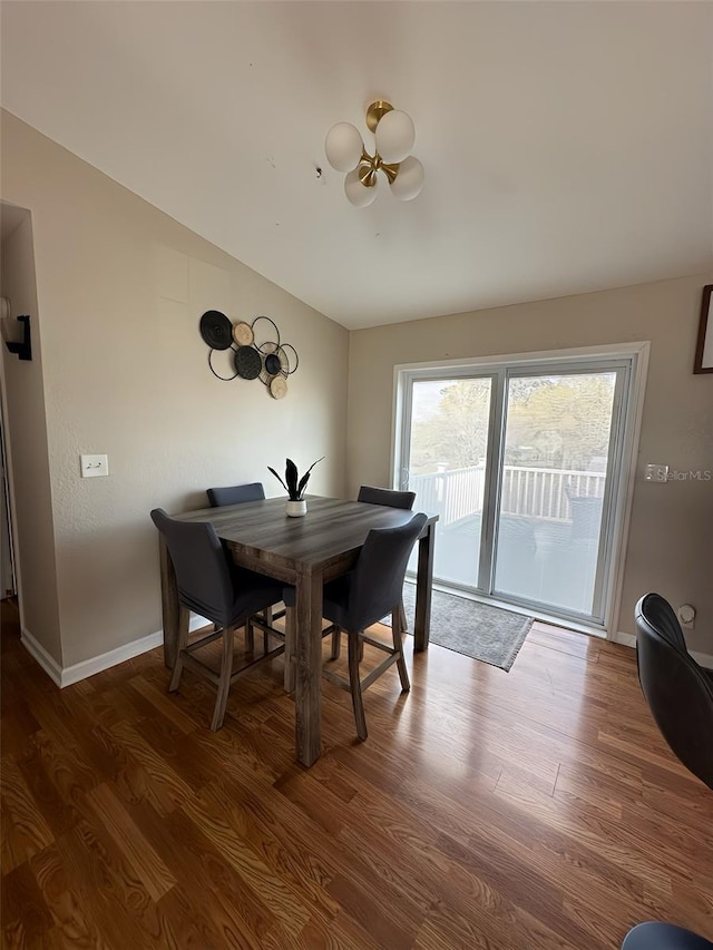 4151 Nelson Rd, Lake Wales, FL 33898 - dining space with dark wood-style floors and baseboards