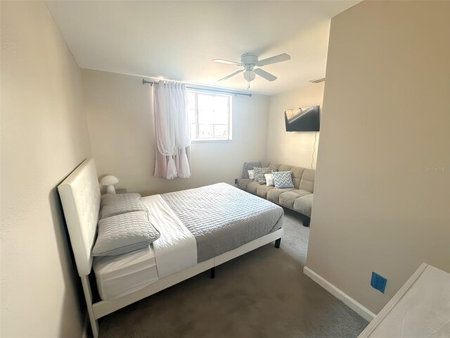 4151 Nelson Rd, Lake Wales, FL 33898 - carpeted bedroom with ceiling fan and baseboards