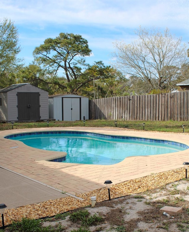 4151 Nelson Rd, Lake Wales, FL 33898 - view of pool with a shed and a patio