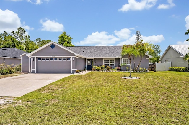 6396 Bennett Ct, Saint Cloud, FL 34771 - single story home with an attached garage and concrete driveway