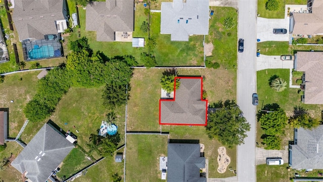 138 Hidden Pointe Ln, Groveland, FL 34736 - aerial view of residential area featuring property boundaries highlighted