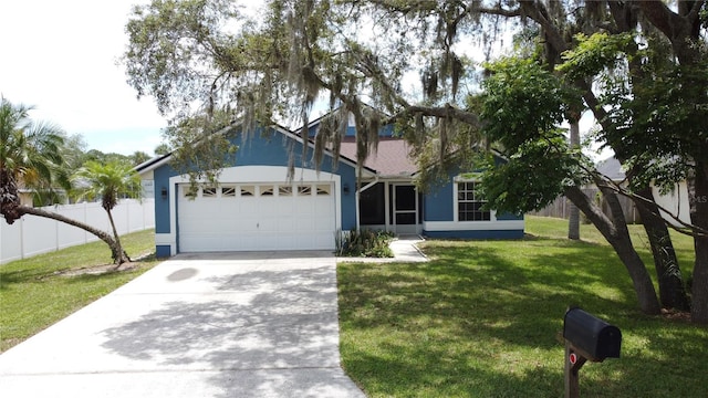 238 Sunridge Woods Blvd, Davenport, FL 33837 - view of front of property with an attached garage, driveway, and stucco siding