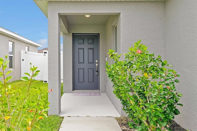 4505 Hummingbird Ln, Haines City, FL 33844 - entrance to property with stucco siding