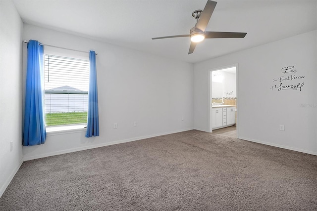 4505 Hummingbird Ln, Haines City, FL 33844 - unfurnished room featuring a ceiling fan and light carpet